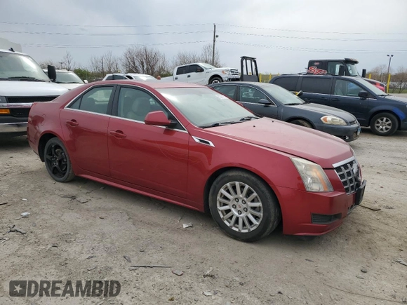2012 Cadillac CTS Luxury with VIN 1G6DH5E58C0131602, listed as a Copart auction lot 52281185 with 106,409 mi miles and Clean Title. Bid and sale history available at DreamBid. Image 4.