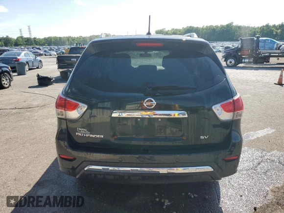 2015 Nissan Pathfinder SL with VIN 5N1AR2MN4FC648052, listed as a Copart auction lot 55129165 with 182,291 mi miles and Salvage title. Bid and sale history available at DreamBid. Image 6.