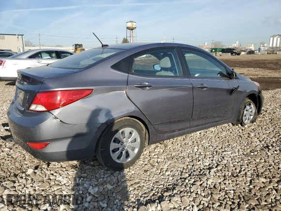 2017 Hyundai Accent SE with VIN KMHCT4AE0HU269718, listed as a Copart auction lot 47659765 with 21,136 mi miles and Salvage Title. Bid and sale history available at carsss.com. Image 3.
