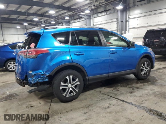 2017 Toyota RAV4 LE with VIN JTMBFREV8HJ141257, listed as a Copart auction lot 54527785 with 125,423 mi miles and Salvage Title. Bid and sale history available at DreamBid. Image 3.