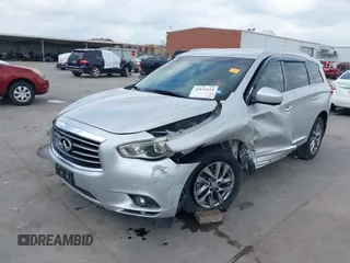 2015 Infiniti QX60 with VIN 5N1AL0MM7FC506839, listed as a IAAI auction lot 42134124 with 103,542 mi miles and . Bid and sale history available at DreamBid. Image 2.