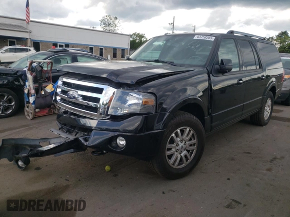2014 Ford Expedition Max Limited with VIN 1FMJK2A5XEEF00113, listed as a Copart auction lot 63758265 with 134,372 mi miles and Salvage title. Bid and sale history available at DreamBid. Image 1.