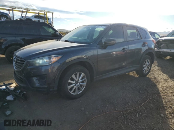 2016 Mazda CX-5 Sport with VIN JM3KE2BE0G0782901, listed as a Copart auction lot 46283615 with 120,335 mi miles and Salvage Title. Bid and sale history available at DreamBid. Image 1.