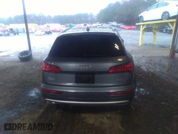 2018 Audi Q5 Premium Plus with VIN WA1BNAFY4J2163960, listed as a IAAI auction lot 41758638 with 59,803 mi miles. Bid and sale history available at carsss.com. Image 16.