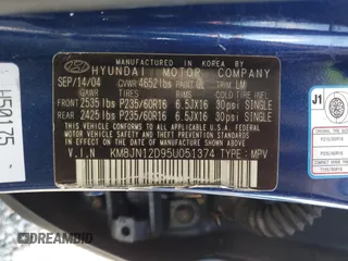 2005 Hyundai Tucson GLS with VIN KM8JN12D95U051374, listed as a Copart auction lot 73854704 with 0 mi miles and Salvage Title. Bid and sale history available at carsss.com. Image 14.