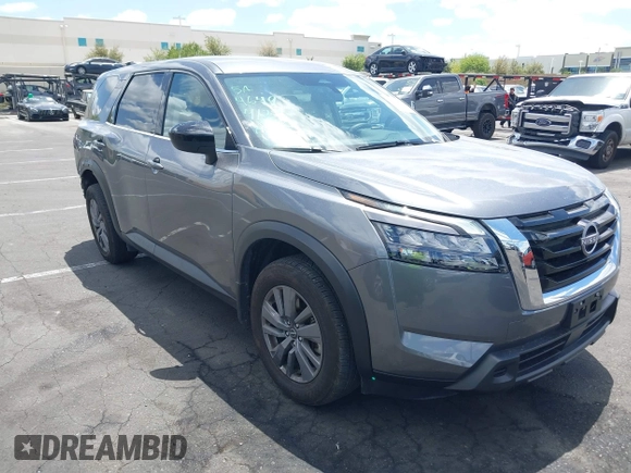 2024 Nissan Pathfinder S with VIN 5N1DR3AA3RC296378, listed as a IAAI auction lot 42249673 with 10,309 mi miles and . Bid and sale history available at DreamBid. Image 1.