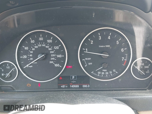 2013 BMW 3 Series 328i with VIN WBA3A5C57DF356069, listed as a IAAI auction lot 42078635 with 140,669 mi miles. Bid and sale history available at carsss.com. Image 7.