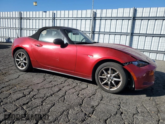 2017 Mazda MX-5 Miata Sport with VIN JM1NDAB78H0124135, listed as a Copart auction lot 88089415 with 145,338 mi miles and Salvage title. Bid and sale history available at DreamBid. Image 4.