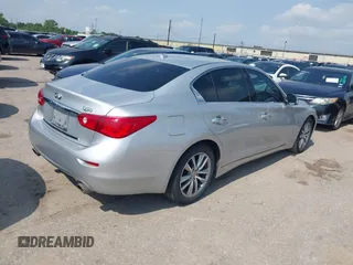 2015 Infiniti Q50 Premium with VIN JN1BV7AP4FM356812, listed as a IAAI auction lot 42135635 with 183,689 mi miles. Bid and sale history available at carsss.com. Image 4.