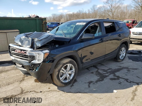 2023 GMC Terrain SLE with VIN 3GKALMEG6PL226487, listed as a Copart auction lot 43972505 with 37,970 mi miles and Salvage Title. Bid and sale history available at carsss.com. Image 1.
