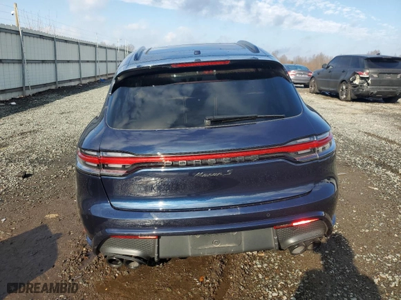 2022 Porsche Macan S with VIN WP1AG2A52NLB22790, listed as a Copart auction lot 82307764 with 15,176 mi miles and Salvage Title. Bid and sale history available at carsss.com. Image 6.