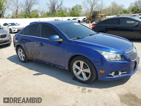 2012 Chevrolet Cruze 2LT with VIN 1G1PG5SC4C7144024, listed as a Copart auction lot 53808875 with 162,114 mi miles and Salvage Title. Bid and sale history available at DreamBid. Image 4.