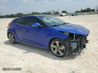 2013 Hyundai Veloster Turbo w/Black Int with VIN KMHTC6AE3DU084133, listed as a Copart auction lot 51455745 with 191,469 mi miles and Salvage Title. Bid and sale history available at carsss.com. Image 4.