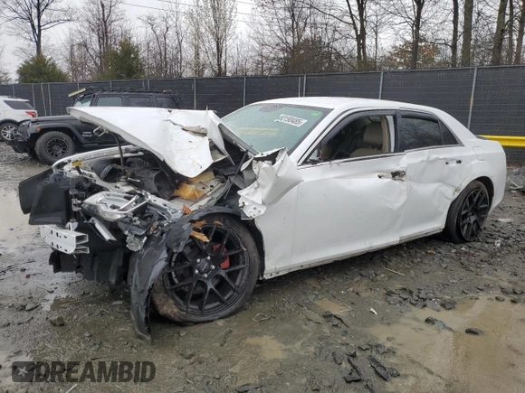 2014 Chrysler 300 with VIN 2C3CCAAG9EH220962, listed as a Copart auction lot 50190485 with 129,098 mi miles and Salvage Title. Bid and sale history available at carsss.com. Image 1.