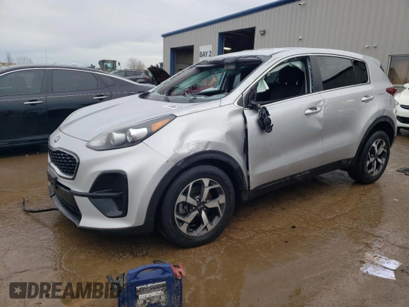 2020 Kia Sportage LX with VIN KNDPM3AC2L7806978, listed as a Copart auction lot 46620605 with 37,842 mi miles and Salvage Title. Bid and sale history available at carsss.com. Image 1.