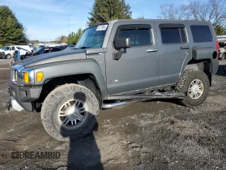 2009 Hummer H3 SUV Luxury with VIN 5GTEN13EX98115734, listed as a Copart auction lot 80717894 with 187,930 mi miles and Salvage Title. Bid and sale history available at carsss.com. Image 1.
