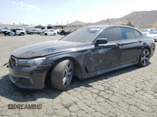 2019 BMW 7 Series 740i with VIN WBA7E2C56KB218225, listed as a Copart auction lot 62496605 with 109,937 mi miles and Clean title. Bid and sale history available at DreamBid. Image 1.