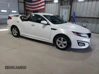 2015 Kia Optima LX with VIN KNAGM4A77F5531369, listed as a Copart auction lot 52251285 with 118,524 mi miles and Salvage Title. Bid and sale history available at carsss.com. Image 4.