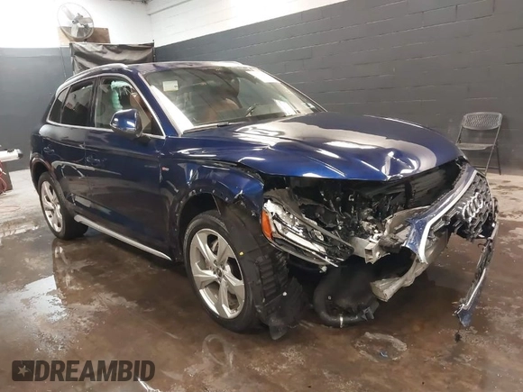 2022 Audi Q5 S line Premium Plus with VIN WA1EAAFY3N2088893, listed as a IAAI auction lot 41405327 with 35,566 mi miles. Bid and sale history available at carsss.com. Image 1.
