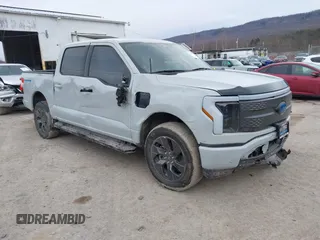 2023 Ford F-150 Lightning Pro with VIN 1FTVW1EL8PWG05596, listed as a IAAI auction lot 41644473 with 20,129 mi miles and . Bid and sale history available at DreamBid. Image 1.