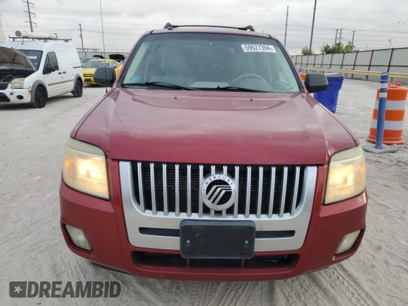 2008 Mercury Mariner with VIN 4M2CU91198KJ31239, listed as a Copart auction lot 59627394 with 205,572 mi miles and Salvage Title. Bid and sale history available at carsss.com. Image 5.