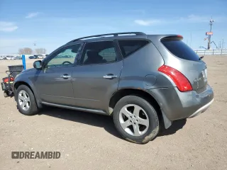 2005 Nissan Murano SL z VIN JN8AZ08W75W439014, wystawiony jako Copart lot #50821545 z przebiegiem 184 992 mil mil oraz Szkoda całkowita • Salvage title. Historia ofert i sprzedaży dostępna na DreamBid. Obrazek 2.
