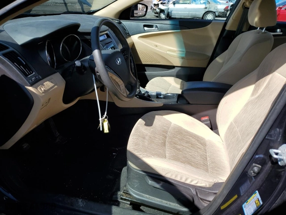 2013 Hyundai Sonata GLS PZEV with VIN 5NPEB4AC6DH642053, listed as a Copart auction lot 50546005 with 108,967 mi miles and Salvage Title. Bid and sale history available at carsss.com. Image 7.