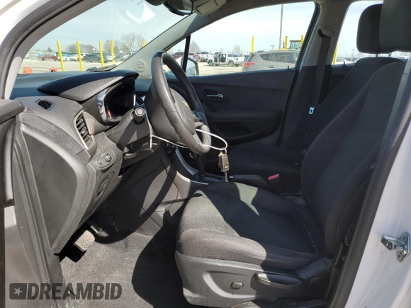 2017 Chevrolet Trax LS with VIN 3GNCJKSB9HL189435, listed as a Copart auction lot 50135165 with 56,018 mi miles and Salvage Title. Bid and sale history available at carsss.com. Image 7.