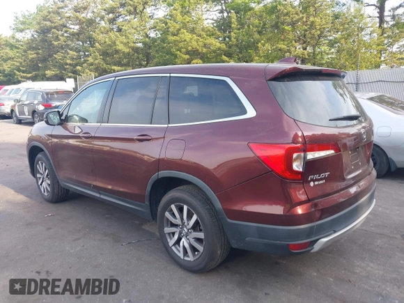 2019 Honda Pilot EX-L z VIN 5FNYF5H5XKB045563, wystawiony jako IAAI lot #42329311 z przebiegiem 46 903 mil mil oraz . Historia ofert i sprzedaży dostępna na DreamBid. Obrazek 3.