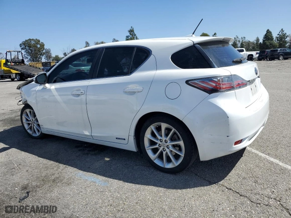 2011 Lexus CT 200h with VIN JTHKD5BH4B2037541, listed as a Copart auction lot 49354105 with 156061 miles and Salvage Title. Bid and sale history available at carsss.com. Image 2.