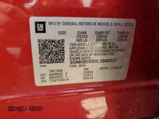 2020 Chevrolet Blazer RS z VIN 3GNKBERS0LS649337, wystawiony jako Copart lot #52446805 z przebiegiem 50 280 mil mil oraz Czysty tytuł • Clean title. Historia ofert i sprzedaży dostępna na DreamBid. Obrazek 13.
