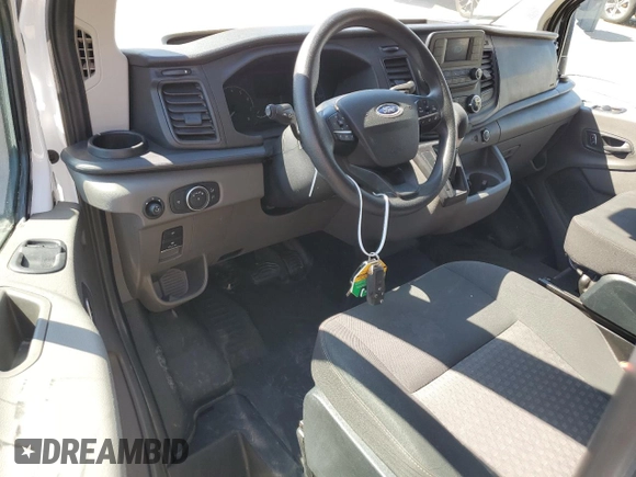 2023 Ford Transit Cargo with VIN 1FTBR1Y81PKA77568, listed as a Copart auction lot 45700865 with Not Provided miles and Salvage Title. Bid and sale history available at DreamBid. Image 8.