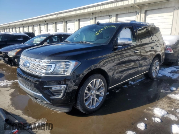 2018 Ford Expedition Platinum with VIN 1FMJU1MT7JEA11757, listed as a Copart auction lot 41394425 with 91,564 mi miles and Salvage Title. Bid and sale history available at carsss.com. Image 1.