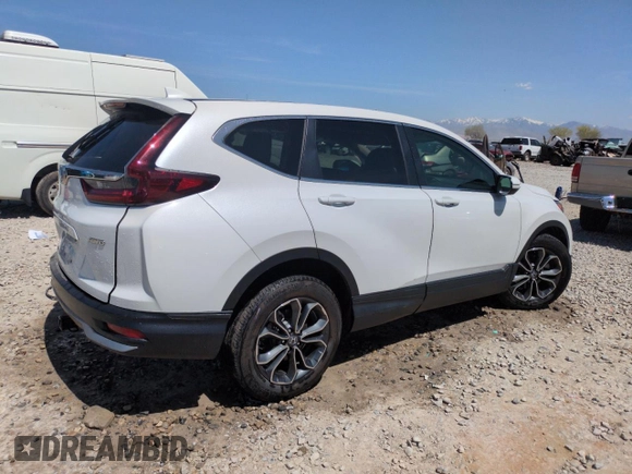 2021 Honda CR-V EX-L with VIN 5J6RW2H83MA002430, listed as a Copart auction lot 53697505 with 26,871 mi miles and Salvage Title. Bid and sale history available at DreamBid. Image 3.