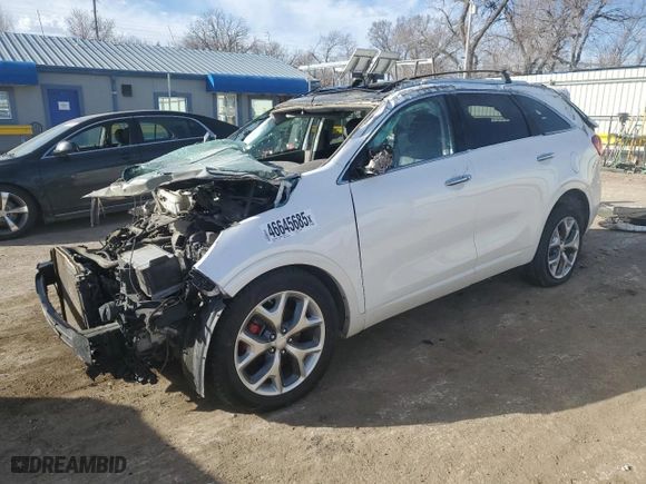 2016 Kia Sorento SX with VIN 5XYPK4A50GG107788, listed as a Copart auction lot 46645685 with 0 mi miles and Salvage Title. Bid and sale history available at carsss.com. Image 1.