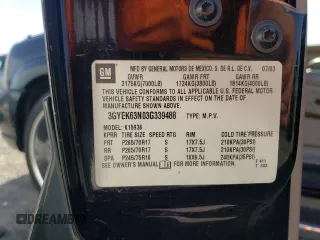 2003 Cadillac Escalade EXT z VIN 3GYEK63N03G339488, wystawiony jako Copart lot #54622395 z przebiegiem 234 427 mil mil oraz Tytuł czysty. Historia ofert i sprzedaży dostępna na DreamBid. Obrazek 13.