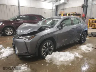 2021 Lexus UX with VIN JTHX9JBH8M2047296, listed as a Copart auction lot 87916535 with 10,297 mi miles and Salvage Title. Bid and sale history available at carsss.com. Image 1.