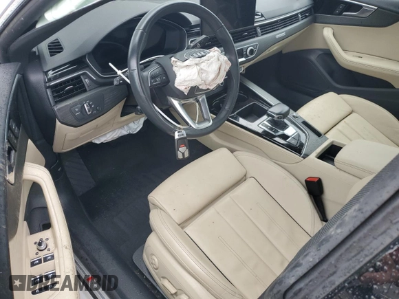 2021 Audi A5 Sportback S line Premium Plus with VIN WAUFACF54MA041742, listed as a Copart auction lot 48866535 with 0 mi miles and Salvage Title. Bid and sale history available at carsss.com. Image 8.