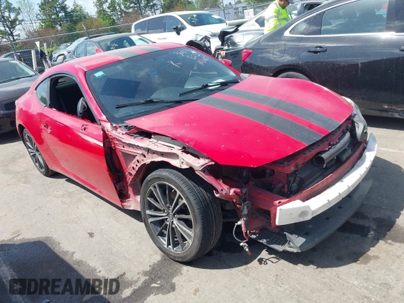 2015 Scion FR-S with VIN JF1ZNAA15F8708315, listed as a IAAI auction lot 41961534 with 102,640 mi miles. Bid and sale history available at carsss.com. Image 1.