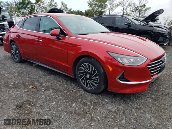 2020 Hyundai Sonata Hybrid Ultimate with VIN KMHL34JJ7LA011722, listed as a Copart auction lot 73647564 with 48,195 mi miles and Salvage Title. Bid and sale history available at carsss.com. Image 4.