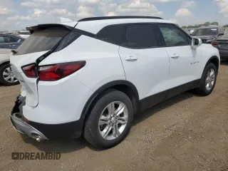 2020 Chevrolet Blazer LT with VIN 3GNKBCR46LS690805, listed as a Copart auction lot 56570235 with 52,451 mi miles and Salvage title. Bid and sale history available at DreamBid. Image 3.