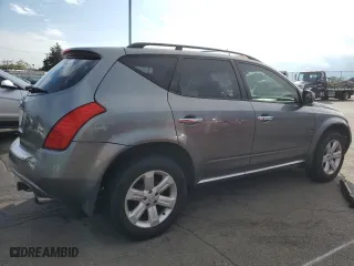 2006 Nissan Murano SE with VIN JN8AZ08W26W531441, listed as a Copart auction lot 72698584 with 202,021 mi miles and Salvage Title. Bid and sale history available at carsss.com. Image 3.
