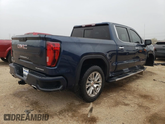 2019 GMC Sierra 1500 Denali with VIN 3GTU9FED4KG293454, listed as a Copart auction lot 53504625 with 38,862 mi miles and Salvage title. Bid and sale history available at DreamBid. Image 3.