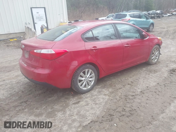 2016 Kia Forte LX with VIN KNAFX4A64G5580203, listed as a IAAI auction lot 41961563 with 140,800 mi miles. Bid and sale history available at carsss.com. Image 4.