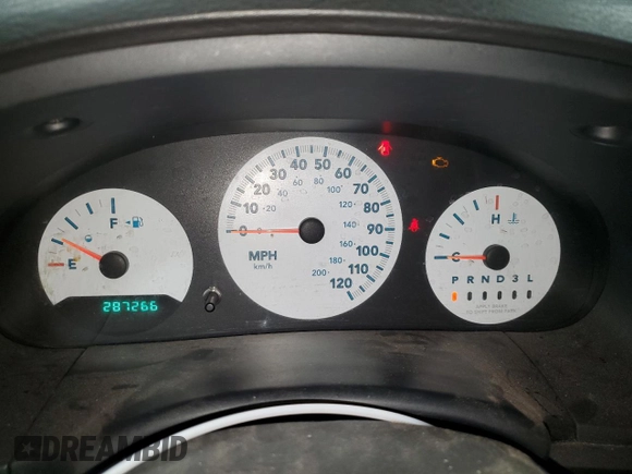 2006 Chrysler Town & Country LWB LX with VIN 2A4GP44R46R601270, listed as a Copart auction lot 82840634 with 287,266 mi miles and Salvage Title. Bid and sale history available at carsss.com. Image 9.