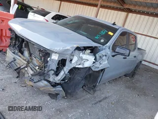 2024 Chevrolet Silverado 1500 Custom with VIN 3GCPABEK9RG155429, listed as a IAAI auction lot 41133921 with 5,635 mi miles and . Bid and sale history available at DreamBid. Image 2.