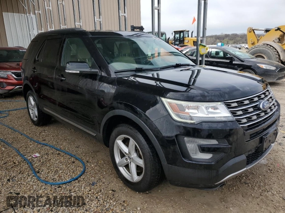 2017 Ford Explorer XLT with VIN 1FM5K8D88HGE01888, listed as a Copart auction lot 51487865 with 167,207 mi miles and Clean Title. Bid and sale history available at carsss.com. Image 4.