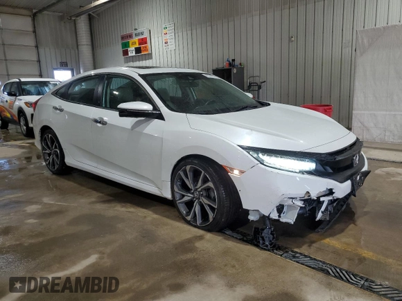 2020 Honda Civic Sedan Touring with VIN 19XFC1F96LE203872, listed as a Copart auction lot 46944375 with 72,000 mi miles and Salvage Title. Bid and sale history available at carsss.com. Image 4.