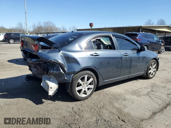 2005 Acura TSX with VIN JH4CL95845C010266, listed as a Copart auction lot 53312585 with 150,155 mi miles and Salvage Title. Bid and sale history available at carsss.com. Image 3.