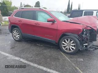 2017 Jeep Cherokee Limited with VIN 1C4PJLDB5HW516775, listed as a IAAI auction lot 41798412 with 106,186 mi miles. Bid and sale history available at carsss.com. Image 14.